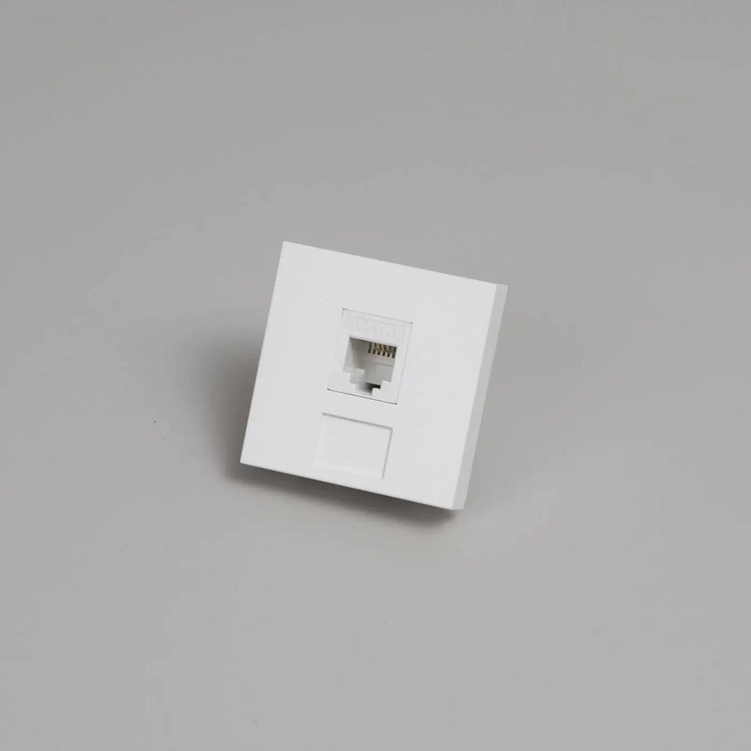 Module téléphone RJ11 blanc Buster + Punch #couleur_blanc