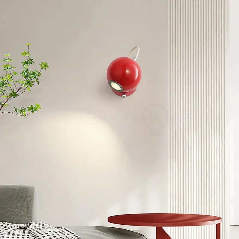 Petite Applique Murale Colorée Au Style Rétro Rouge Vert Beige