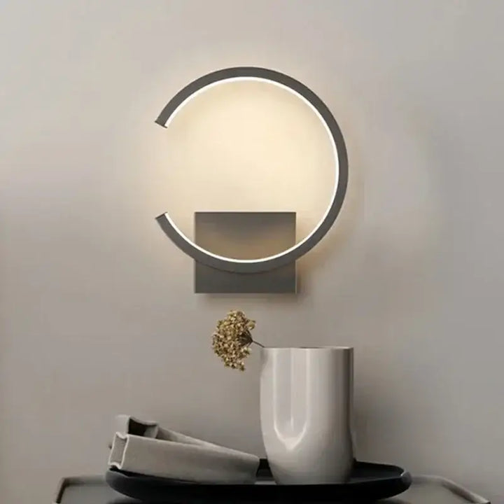 Petite Applique Murale LED En Arc De Cercle En Acrylique