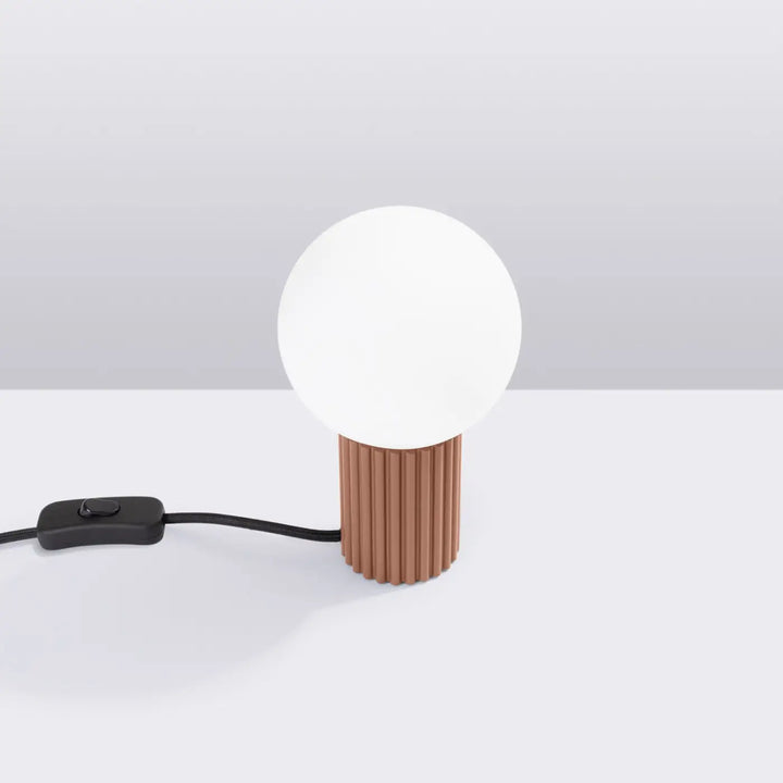 Lampe à poser moka éteinte