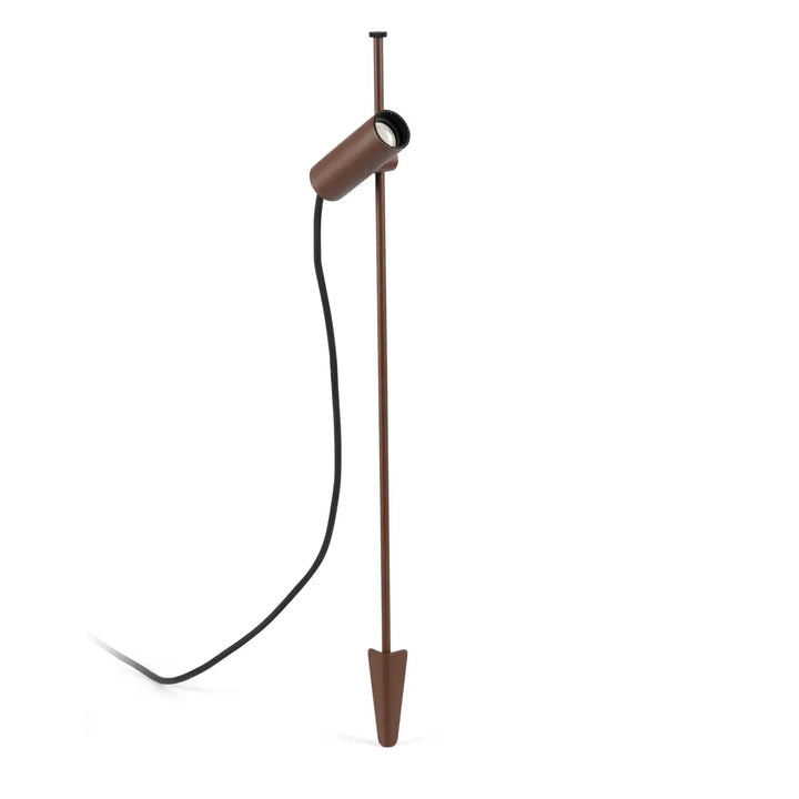 Piquet lumineux Clap marron rouille 63 cm 24 V de Faro Barcelona