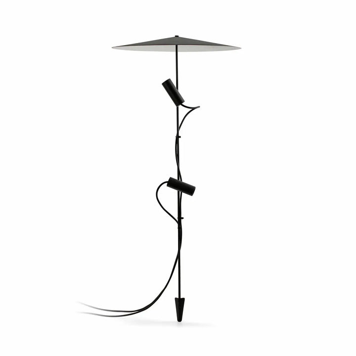 Piquet lumineux Clap noir 103 cm 230 V avec écran de Faro Barcelona