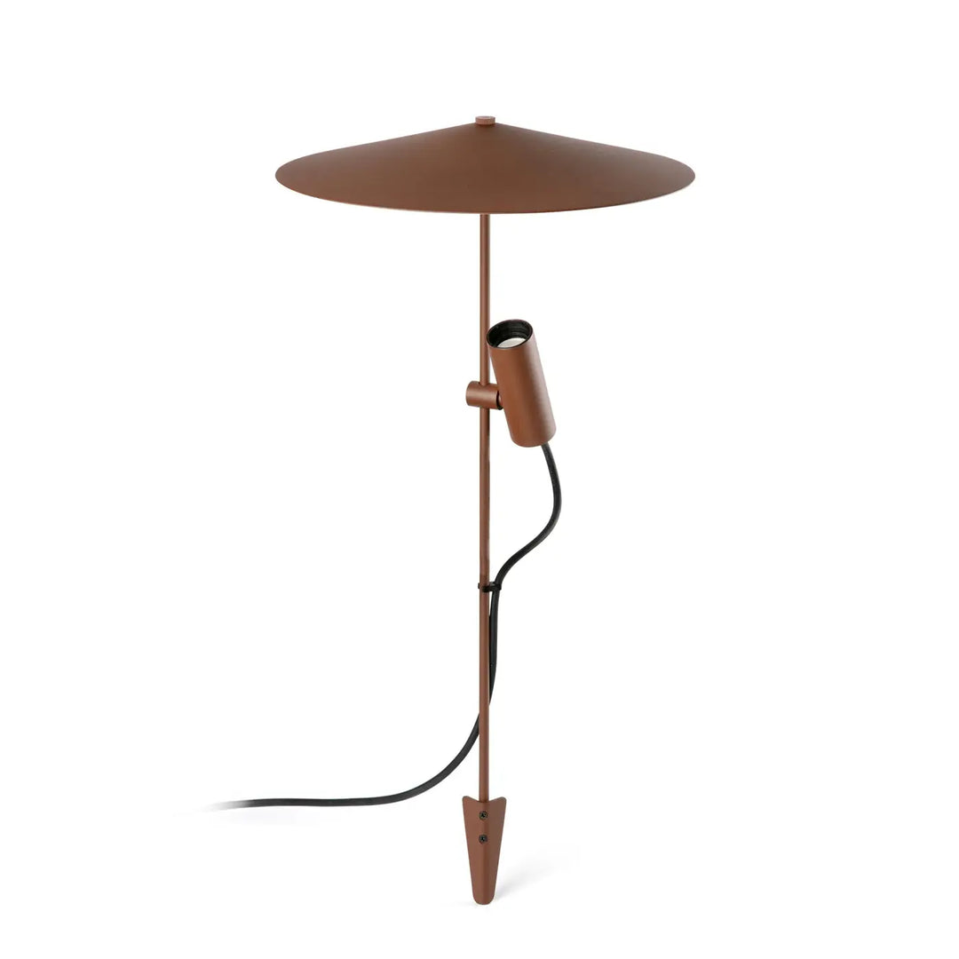 Piquet lumineux Clap marron rouille 63 cm 230 V avec écran de Faro Barcelona