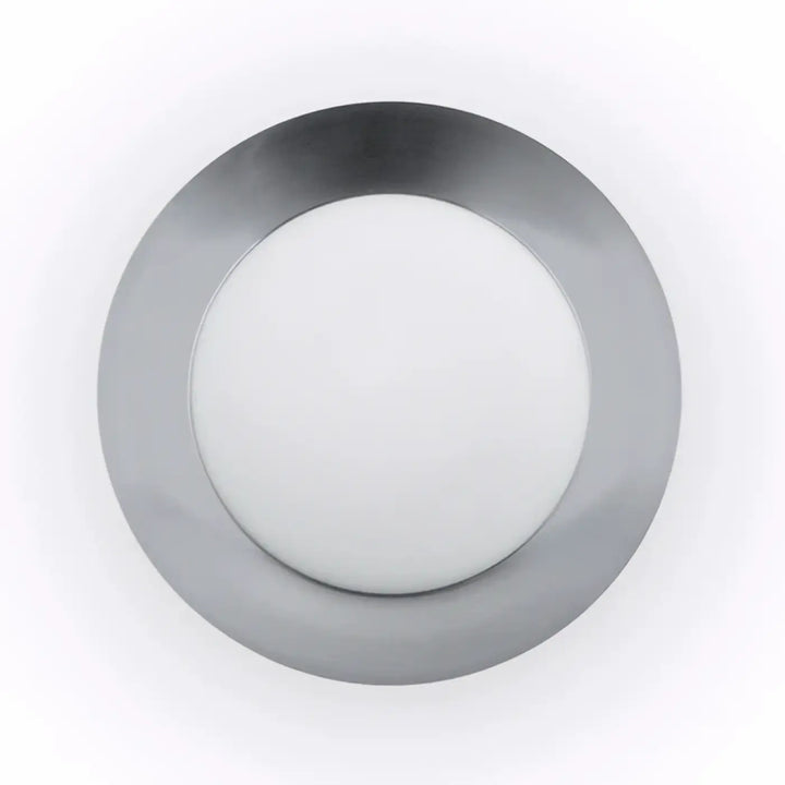 Plafonnier Side 450 blanc et nickel de Faro Barcelona