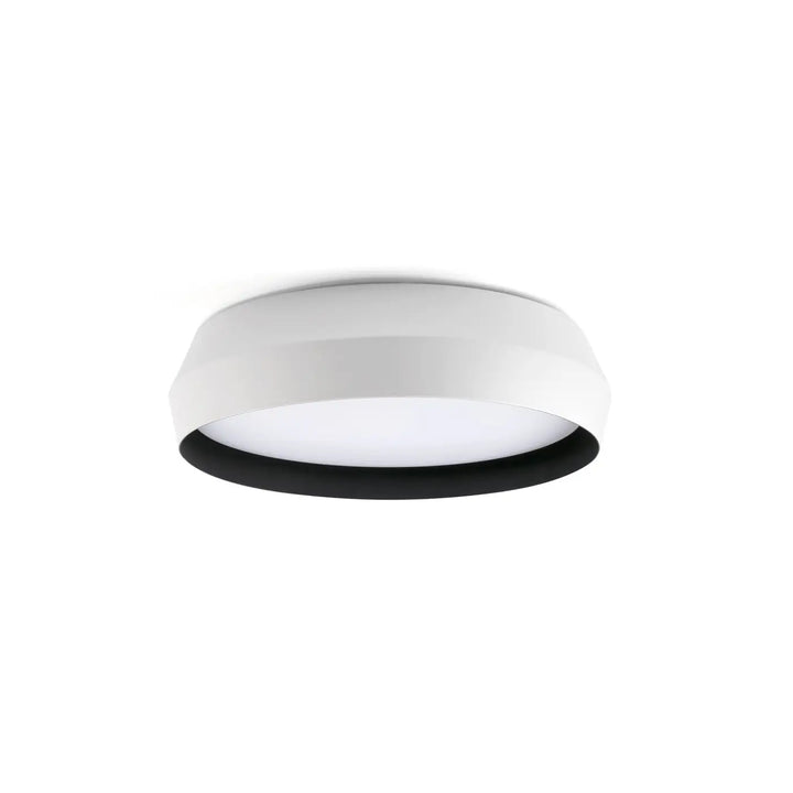 Plafonnier Shoku 35 cm blanc et noir de Faro Barcelona