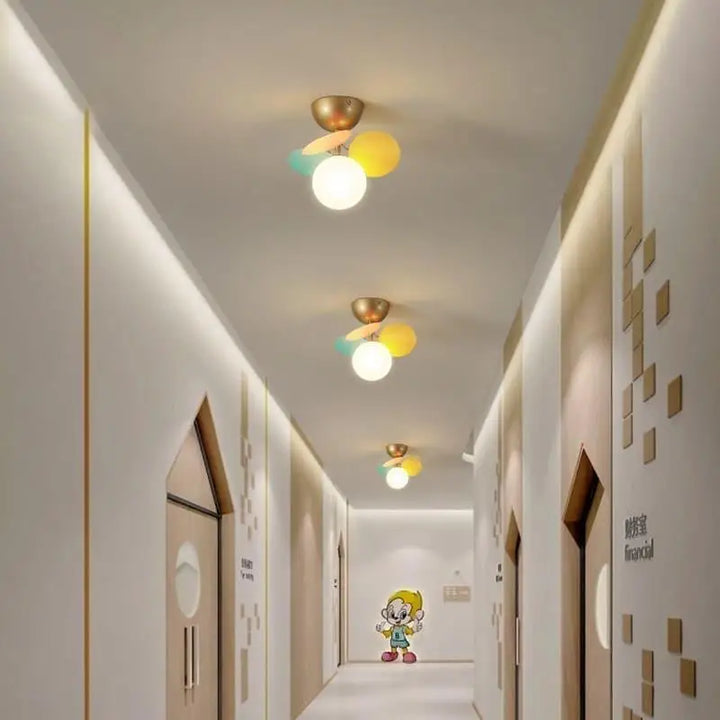 Plafonnier Avec Boules Multicolore