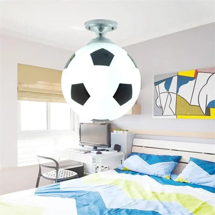 Soccer Ball Ceiling Light Football Basketball LED Lights Ceiling Lamp Indoor Lighting Boys Room Bedroom Home Decor