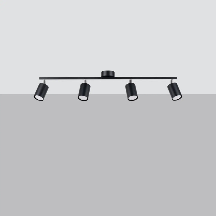 Luminaire plafonnier noir éteint