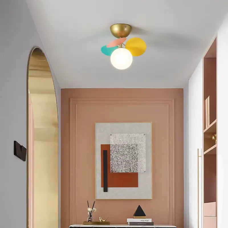 Plafonnier Avec Boules Multicolore
