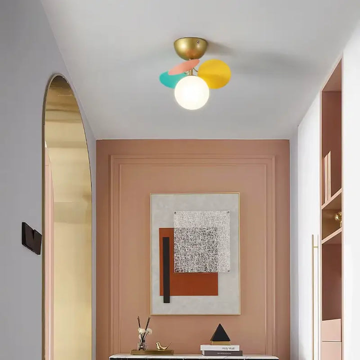 Plafonnier Avec Boules Multicolore