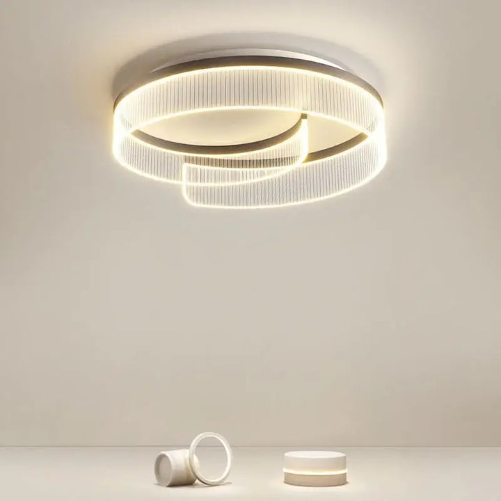 Plafonnier Contemporain À Éclairage Circulaire Intégré

