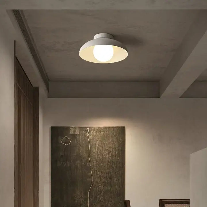 Plafonnier Contemporain Avec Abat-Jour Évasé Rond

