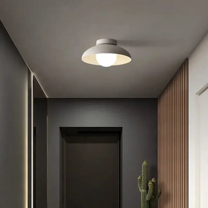 Plafonnier Contemporain Avec Abat-Jour Évasé Rond

