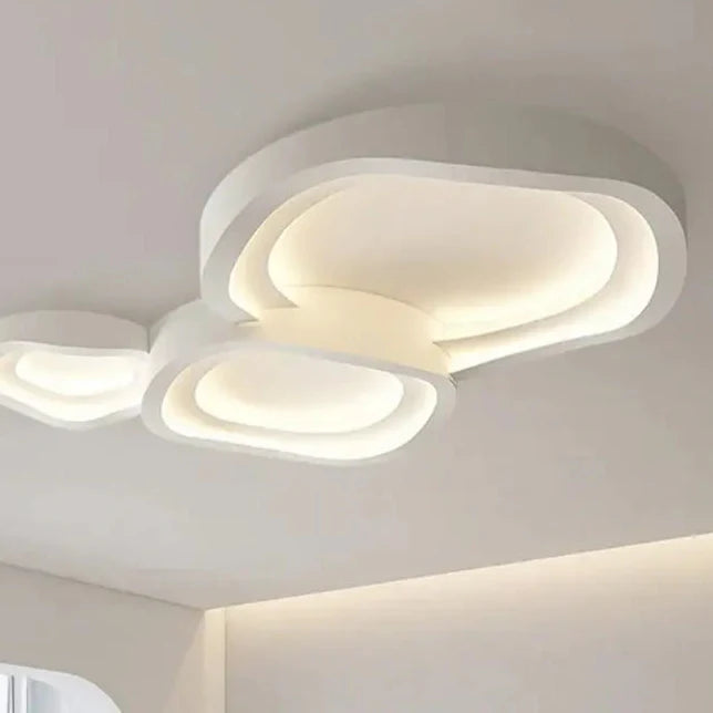 Plafonnier Contemporain Courbes Naturelles Et LED Intégré

