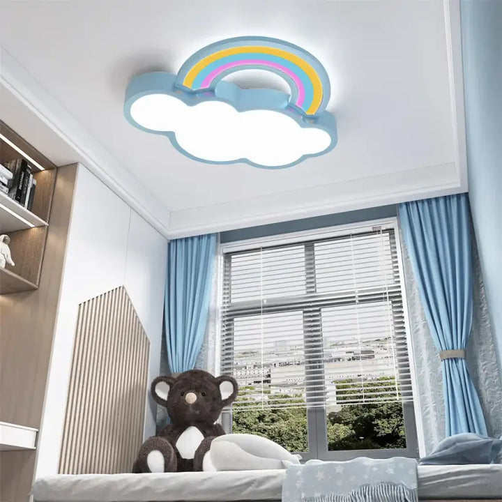 Plafonnier créatif pour enfant en forme d’arc en ciel décor enfantin