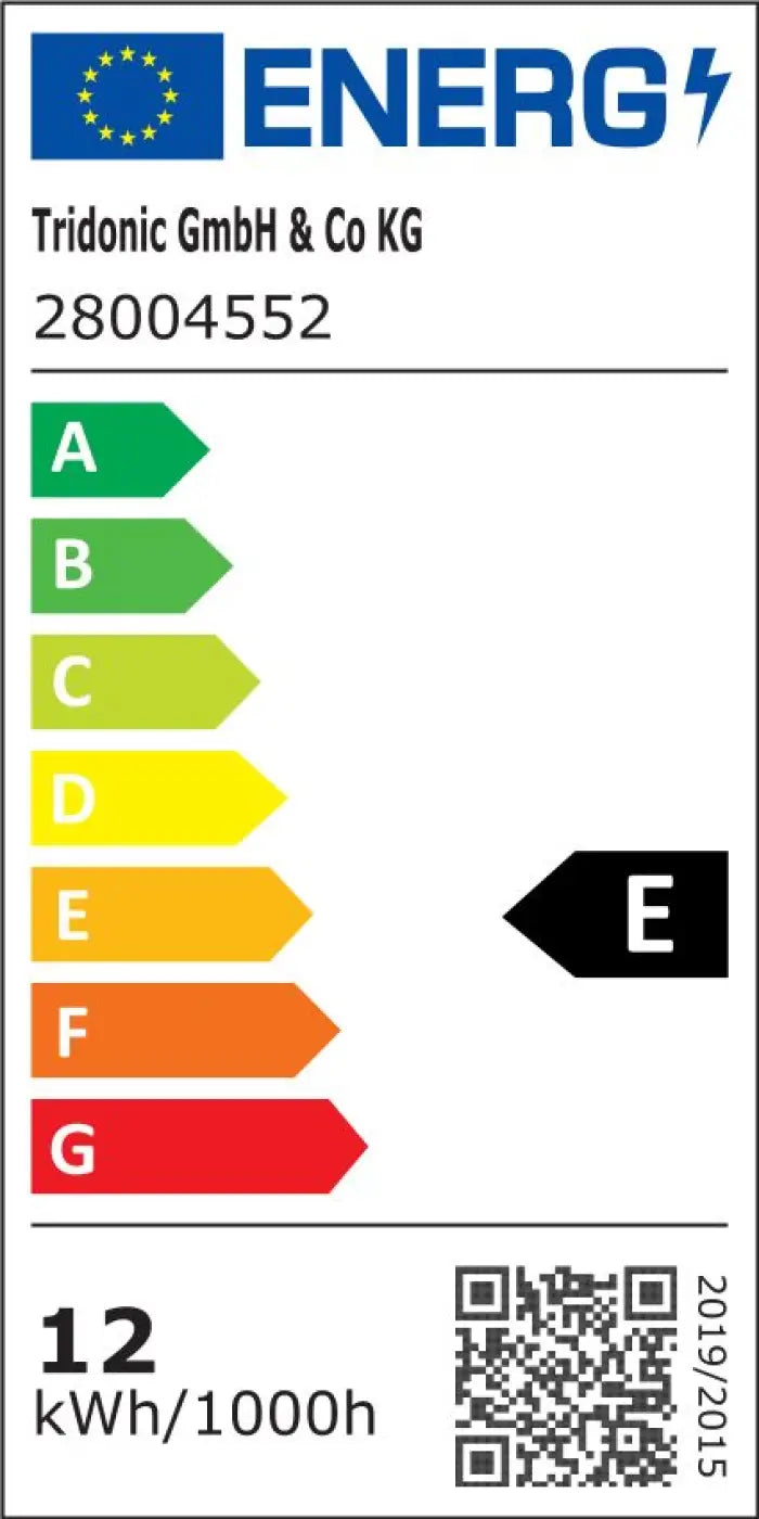 Étiquette énergétique blanche avec flèches de a à g pour luminaire plafonnier ivar rouge ochra led 4000k design expressif