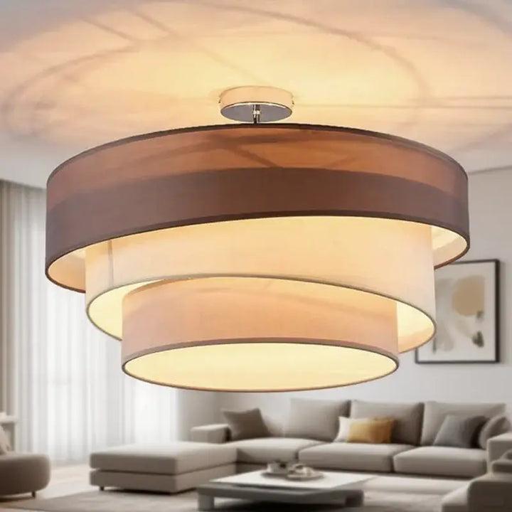 Plafonnier design circulaire moderne à lumière douce en métal