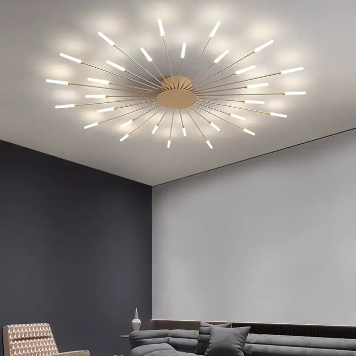 Plafonnier Design Italien Tubes Lumineux