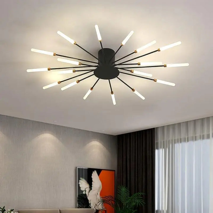 Plafonnier Design Italien Tubes Lumineux
