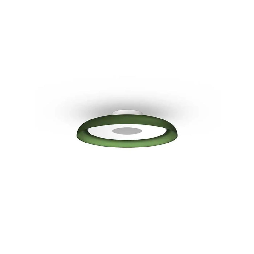 Plafonnier Nivél vert forêt de 38 cm