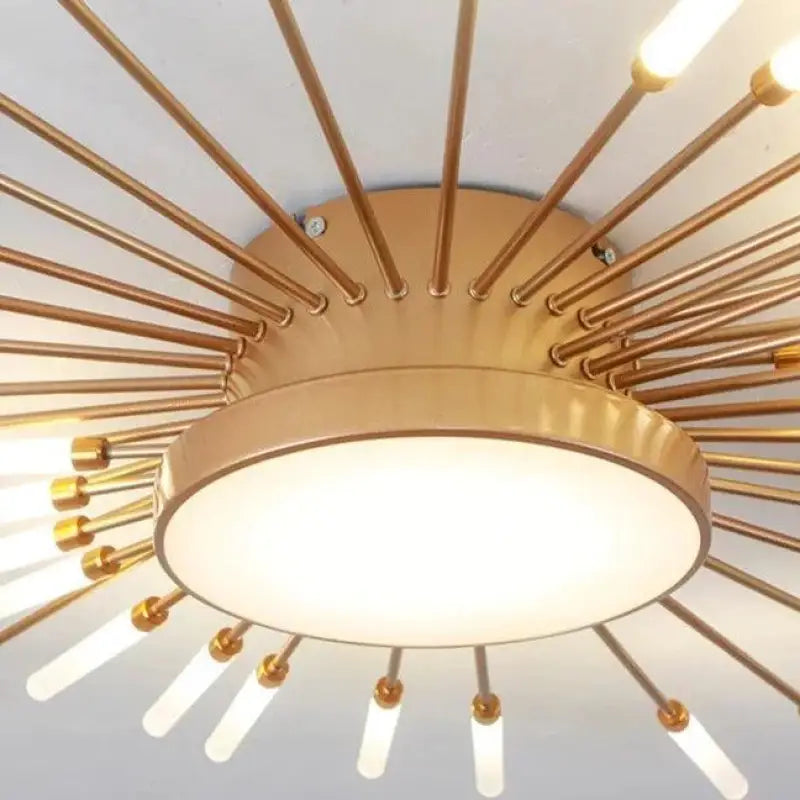 Plafonnier Design De Salon En Forme De Soleil