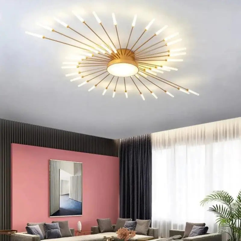 Plafonnier Design De Salon En Forme De Soleil