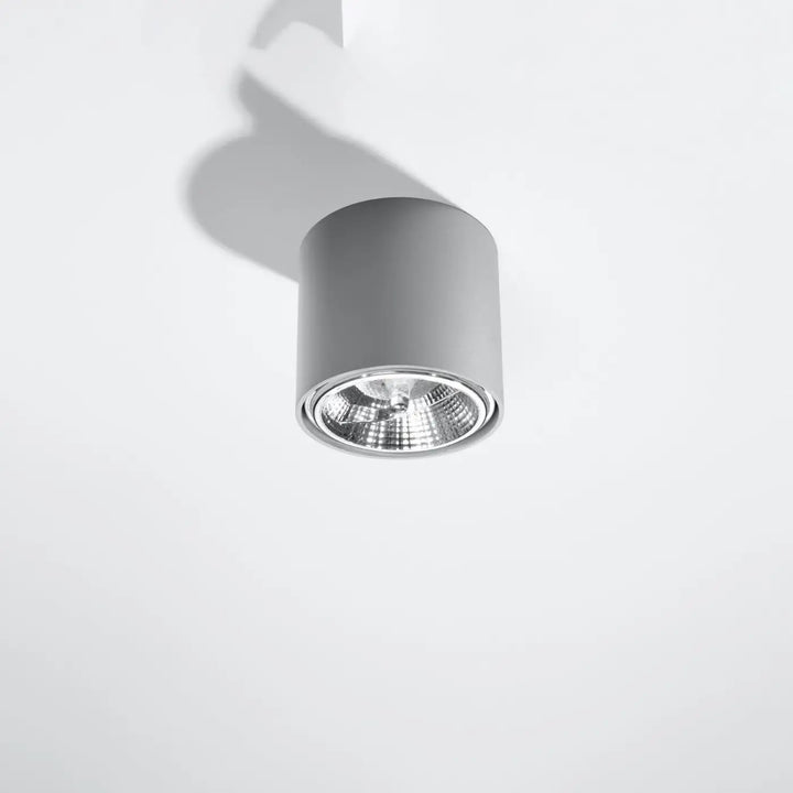 Luminaire plafonnier gris éteint