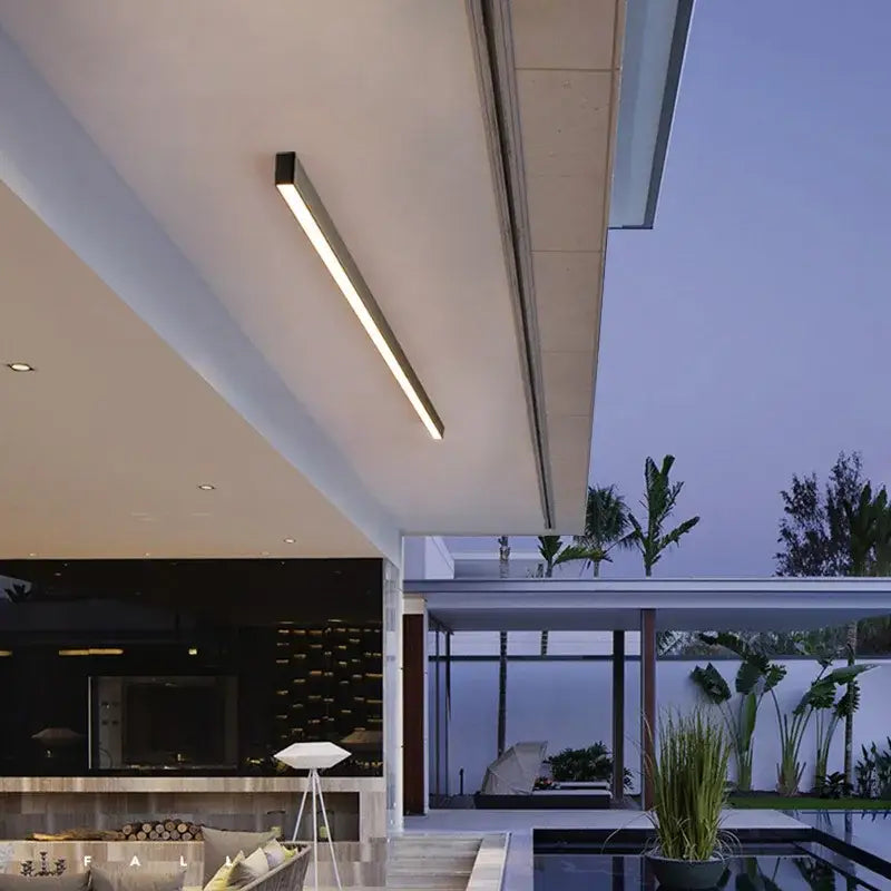 Plafonnier encastré LED linéaire style moderne minimaliste

