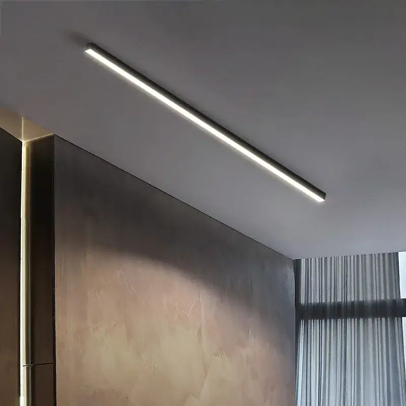 Plafonnier encastré LED linéaire style moderne minimaliste

