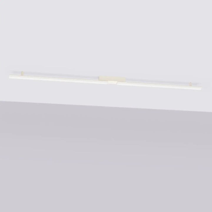 Luminaire plafonnier lagom 3000k beige avec plafonniers linéaires trois longueurs lumière chaude et profil mince