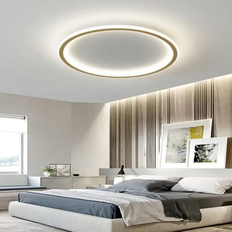 Plafonnier LED Cercle Design Élégant