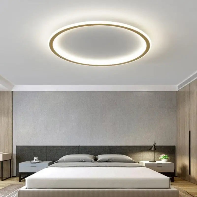 Plafonnier LED Cercle Design Élégant