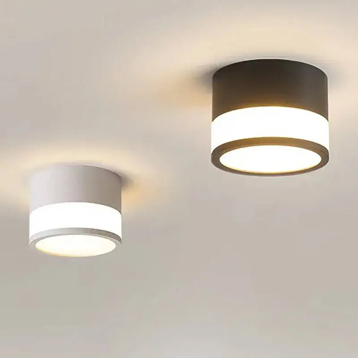 Plafonnier led cylindre design moderne style minimaliste