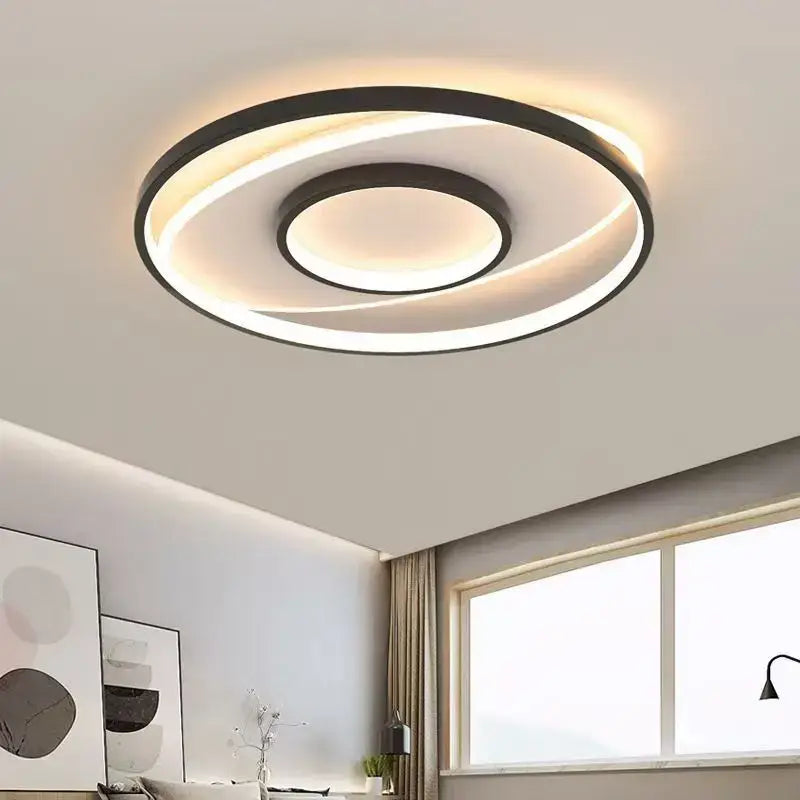 Plafonnier led design contemporain rond minimaliste