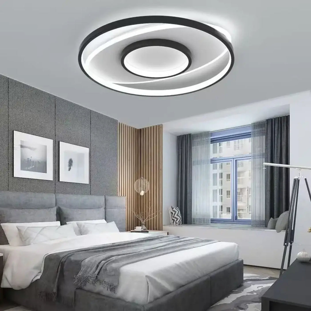 Plafonnier led design contemporain rond minimaliste