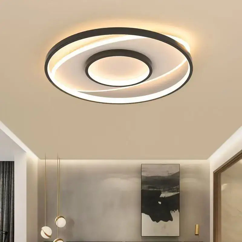 Plafonnier led design contemporain rond minimaliste