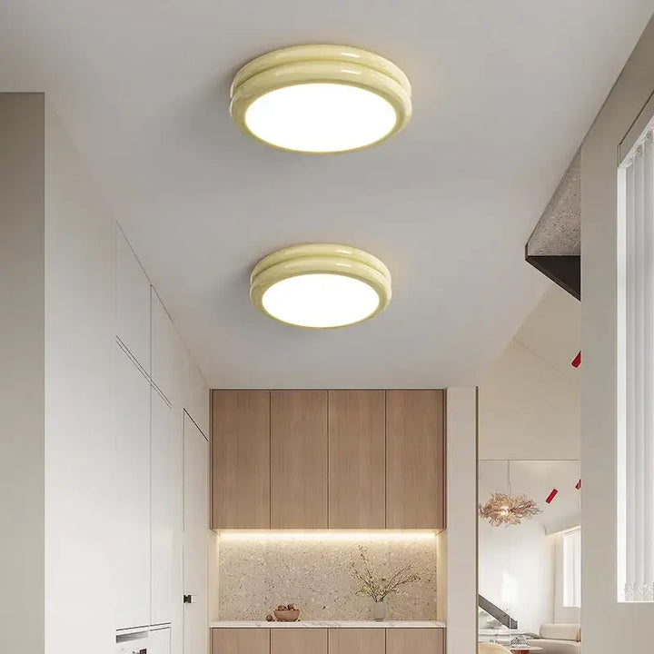 Plafonnier led design minimaliste rond lumineux chic