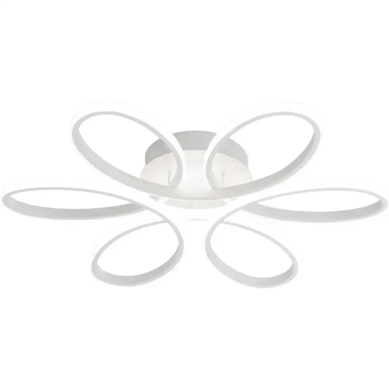 Plafonnier LED Design Moderne À Forme Florale Ovale 