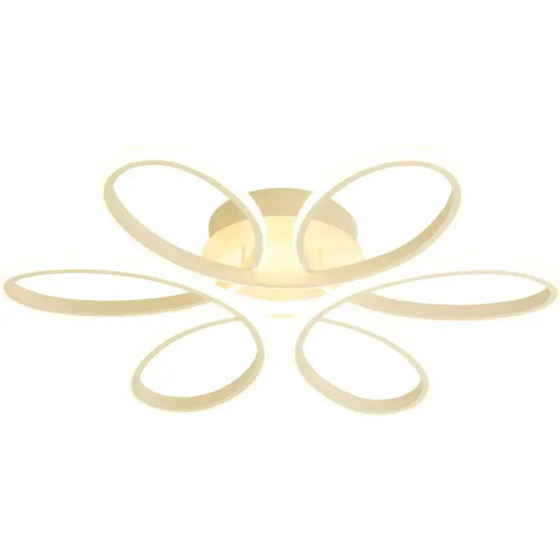 Plafonnier LED Design Moderne À Forme Florale Ovale 