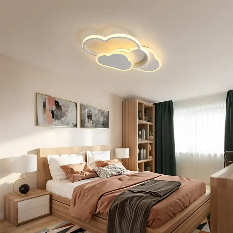 Ceiling Light,32w Creative LED Ceiling Lamp with Dimmable Remote Control 3000-6500k 2800lm,Cartoon Lighting for Living