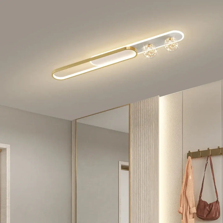 Gold Simple Style LED Ceiling Lights Metal Lighting Household Lamps Living Room Bedroom Lustres Luminaria Nordic