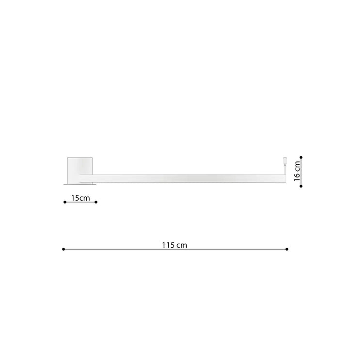Plafonnier rio 110 doré avec modules led et efficacité lumineuse élevée, base blanche 15 cm large et 16 cm de haut