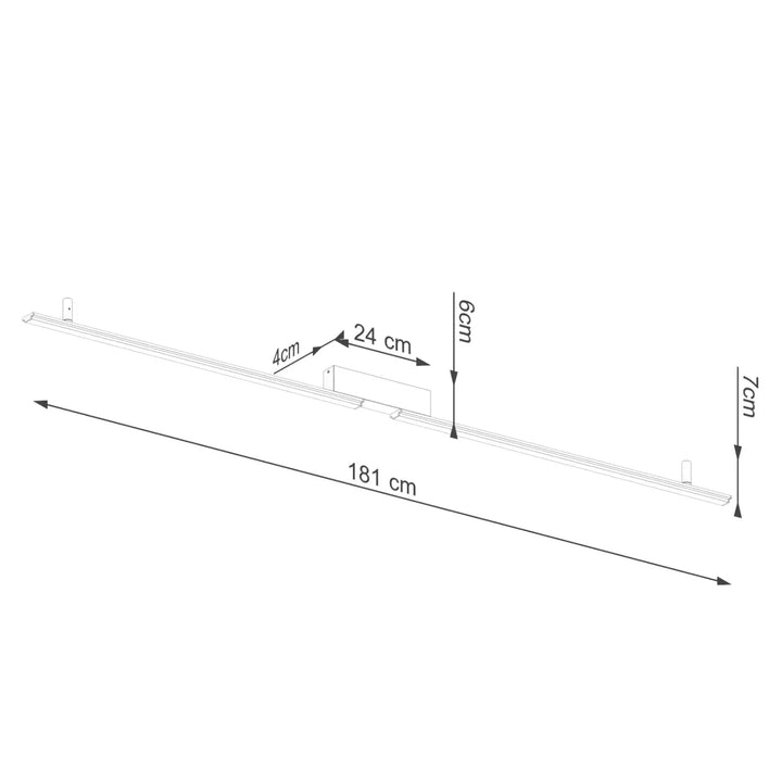Luminaire plafonnier lagom 4000k doré en métal blanc de 181 cm avec design minimaliste et excellente finition collection lagom allie