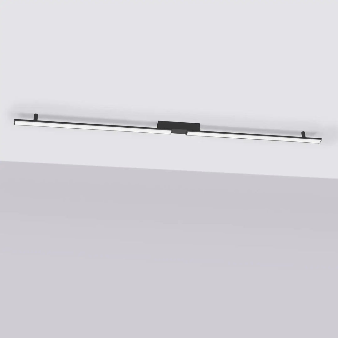 Luminaire plafonnier noir avec led intégré design minimaliste de la collection lagom allie excellente finition