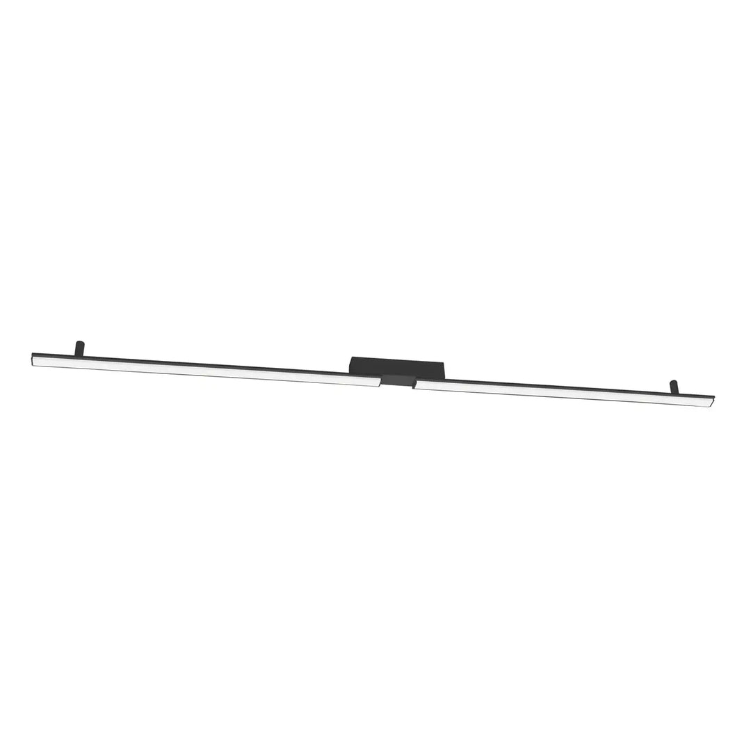 Luminaire plafonnier lagom 4000k noir en led linéaire avec design minimaliste et excellente finition collection lagom allie