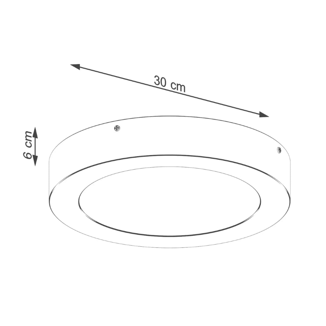 Luminaire plafonnier onyx 30 blanc led 3000k plafond rond minimaliste 30 cm diametre idéal pour recherche d’un éclairage aux couleurs intemporelles