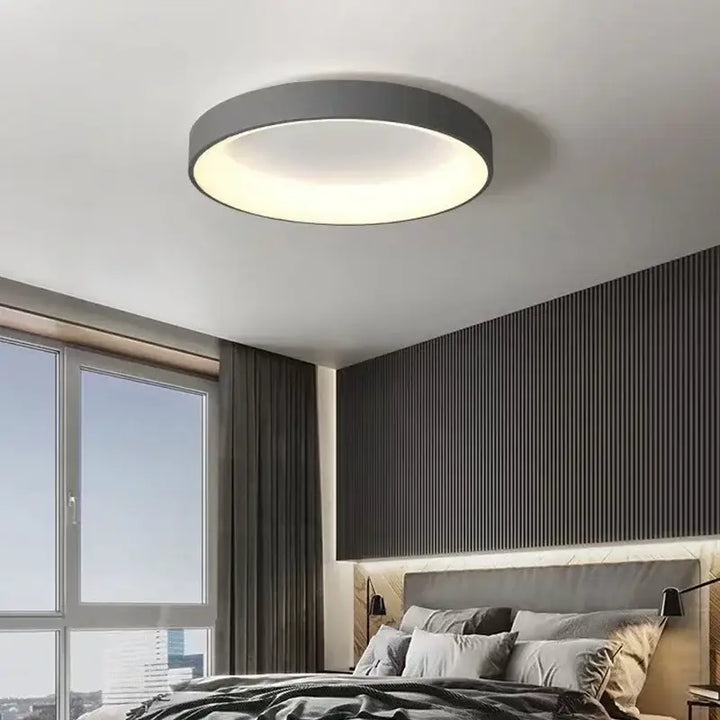 Plafonnier LED Rond Ultra Fin Design Moderne Multicolore

