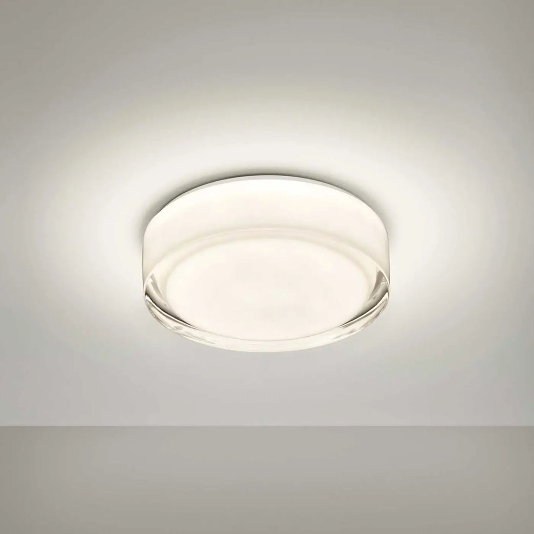 Plafonnier Vetro LED blanc classé IP44