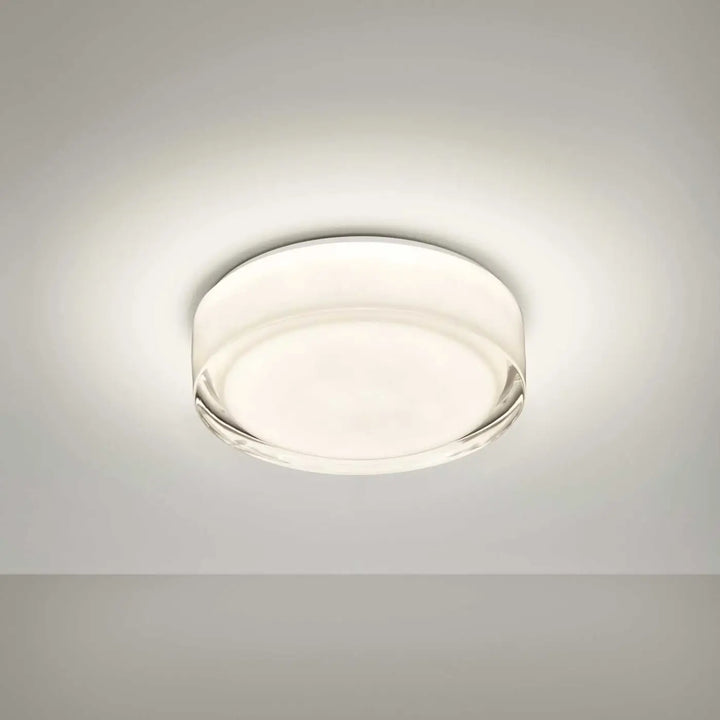 Plafonnier Vetro LED blanc classé IP44