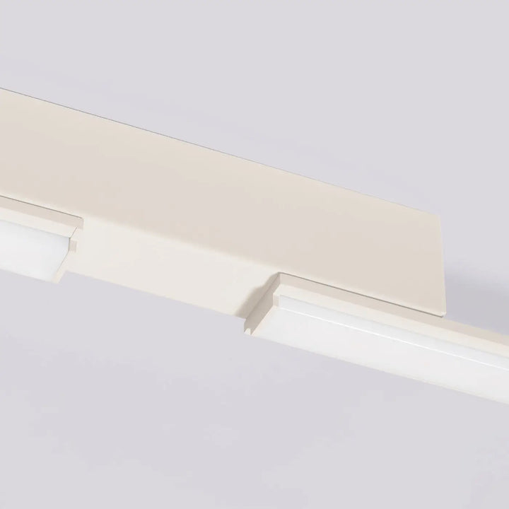 Plafonnier linéaire LAGOM beige éteinte, détail du boîtier